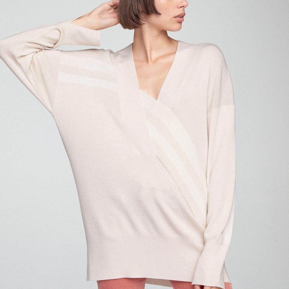 Rag and Bone Grace Pink V-Neck Sweater Size S - Picture 1 of 2